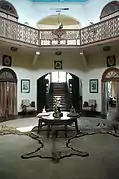 Vue intérieure du palais royal de Bardhaman