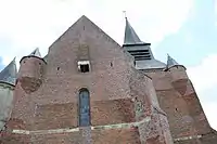 La bretèche dans la salle de refuge supérieure du transept servait également de latrines.