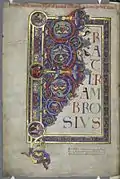 Bible de Bury, Angleterre, XIIe siècle.