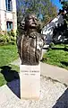 Buste en bronze de Gustave Flaubert à Nogent-sur-Seine