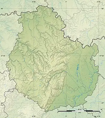 Voir sur la carte topographique de la Côte-d'Or