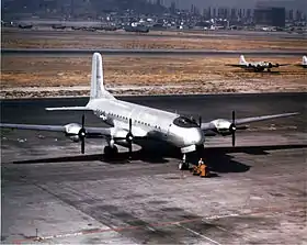 Vue de l'avion.