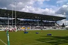Équipe de Dax à l'entraînement sur le terrain de Brive