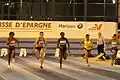 Meeting 2012, 60&nbsp;m,avec Myriam Soumaré,marraine de l'édition.