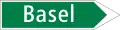 Indicateur de direction pour autoroutes et semi-autoroutes (nationale et cantonale)