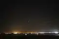 La comète au-dessus de l'île d'Oléron (France) le 16 juillet 2020 au soir.