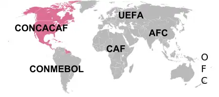 Nations membres de la CONCACAF