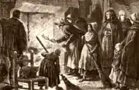 Cérémonie du cacho fio en Haute Provence, gravure de la fin du XIXe&nbsp;siècle