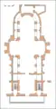 Plan de l'ancienne église en 1807