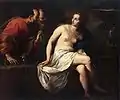Suzanne et les vieillards, huile sur toile, 144,5&nbsp;×&nbsp;173&nbsp;cm, musée de l'Ermitage.