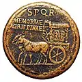 Sesterce émis en l'honneur d'Agrippine l'Aînée
