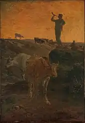 L'appel des vaches, vers 1872, huile sur bois, 94,6 × 64,8 cm, New York, Metropolitan Museum of Art