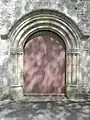 Porte de l'église Saint-Hubert (XVIe&nbsp;siècle).