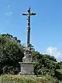 Calvaire de Saint-Evy (XVIe&nbsp;siècle), restauré au XIXe&nbsp;siècle.