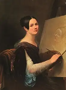 Autoportrait au chevalet, avant 1840