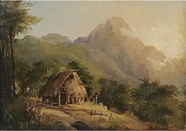 Hutte dans un paysage de montagne, GalipánCollection privée, Vente 2009