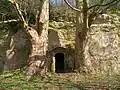 Chambre troglodyte du camp romain.