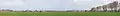 Vue nord de Wageningue depuis la campagne.