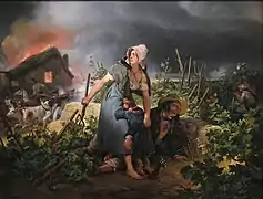 Scène de la campagne de France de 1814, toile d'Horace Vernet.