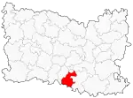 Situation du canton de Chantilly dans le département de l'Oise avant 2015.