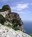 Vue du cap Canaille depuis la route des Crêtes (La Ciotat).