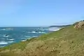 Vue en direction du nord,Gulf Rock, Castle Rock et Floras Lake State Park.
