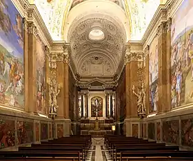 La chapelle Pauline vue depuisle mur sud de la Sala Regia.