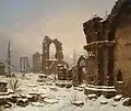 L'abbaye de Walkenried sous la neige