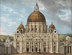 Carl Ludwig Hofmeister (de), La Basilique Saint-Pierre, 1823.