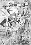 Nuevos caminos (1935), dessin sur papier, coll. part.