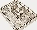 les Carmes sur le Plan de Bullet, 1676 délimités par la rue Cassette et la rue du Colombier (le Colombier est le nom des couvents du Carmel donné par Louis de Sainte-Thérèse)