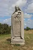 Carnoët, Vallée des Saints, sainte Gwenn et ses trois enfants.