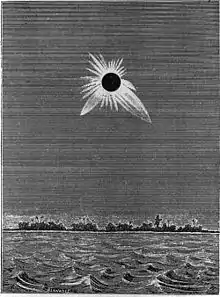 30e membre : 6 mai 1883 ; dessin d'après observation depuis l'île Caroline.
