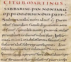 Écriture caroline, mise au point à Corbie au VIIIe siècle.