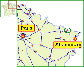 Carte de la route.