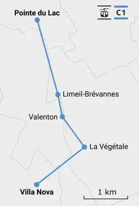 Carte du tracé.