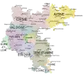 Gouvernement de l'Île-de-France d'avant 1789  dans les limites administratives actuelles