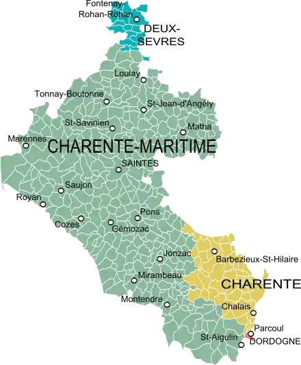 Province de la Saintonge au XVIIIe&nbsp;siècle
