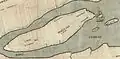 Carte du gouvernement de Québec levée en l'année 1709 par Gédéon de Catalogne - détail.