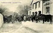 L'hôtel de ville, jour de foire