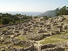 Castro  de Monte de Santa Trega, Galice (Espagne).