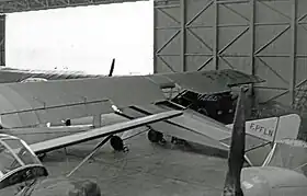 Caudron C.109 « F-PFLN » conservé en état de vol à l'aérodrome de Mitry-Mory en mai 1957