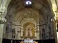 Le décor en trompe-l'œil du chœur de l'église (janv.&nbsp;2010)