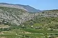 Cluse du Verdouble et site de la grotte de la Caune de l'Arago (2018).