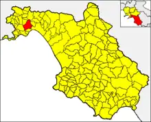 Localisation de Cava de' Tirreni