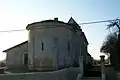 Le chevet de l'église (nov.&nbsp;2010)