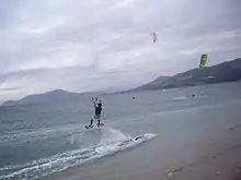 Kite couplé au Seaglider, 30 sept 2007 à l'Almanarre.