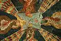 Sainte-Sophie, narthex, centre de voûte, main de Dieu&nbsp;(en), animaux apocalyptiques et évangélistes.