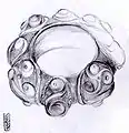 Bracelet en bronze, Tarn, IIIe&nbsp;siècle&nbsp;av. J.-C.
