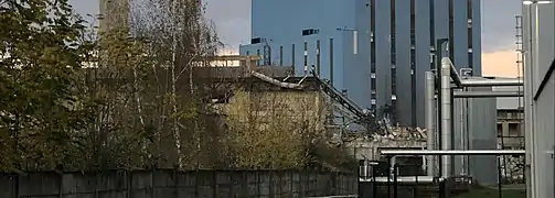 La salle des machines de 1920, démolie en 2021.